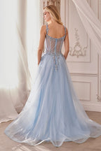 Embellished A-Line Tulle Ball Gown-2