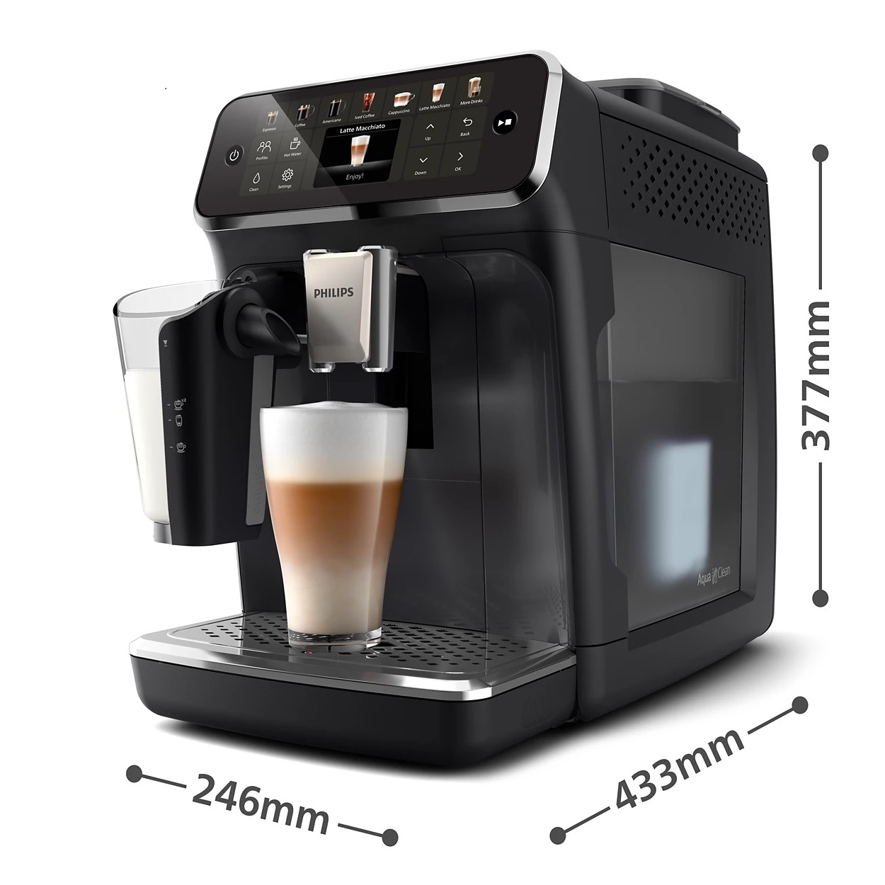 Philips | Coffee machine | EP4441/50 | Pump pressure 15 bar | Built-in milk frother | Fully Automatic | 1500 W | Black (EP4441/50)-0