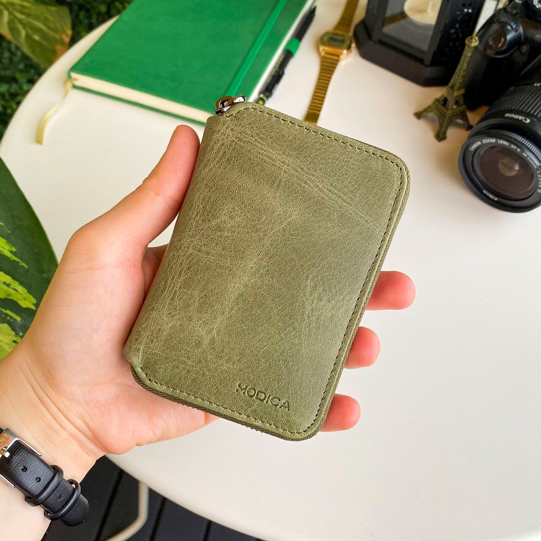 Porto - Genuine Leather Wallet with Zipper Feature-4