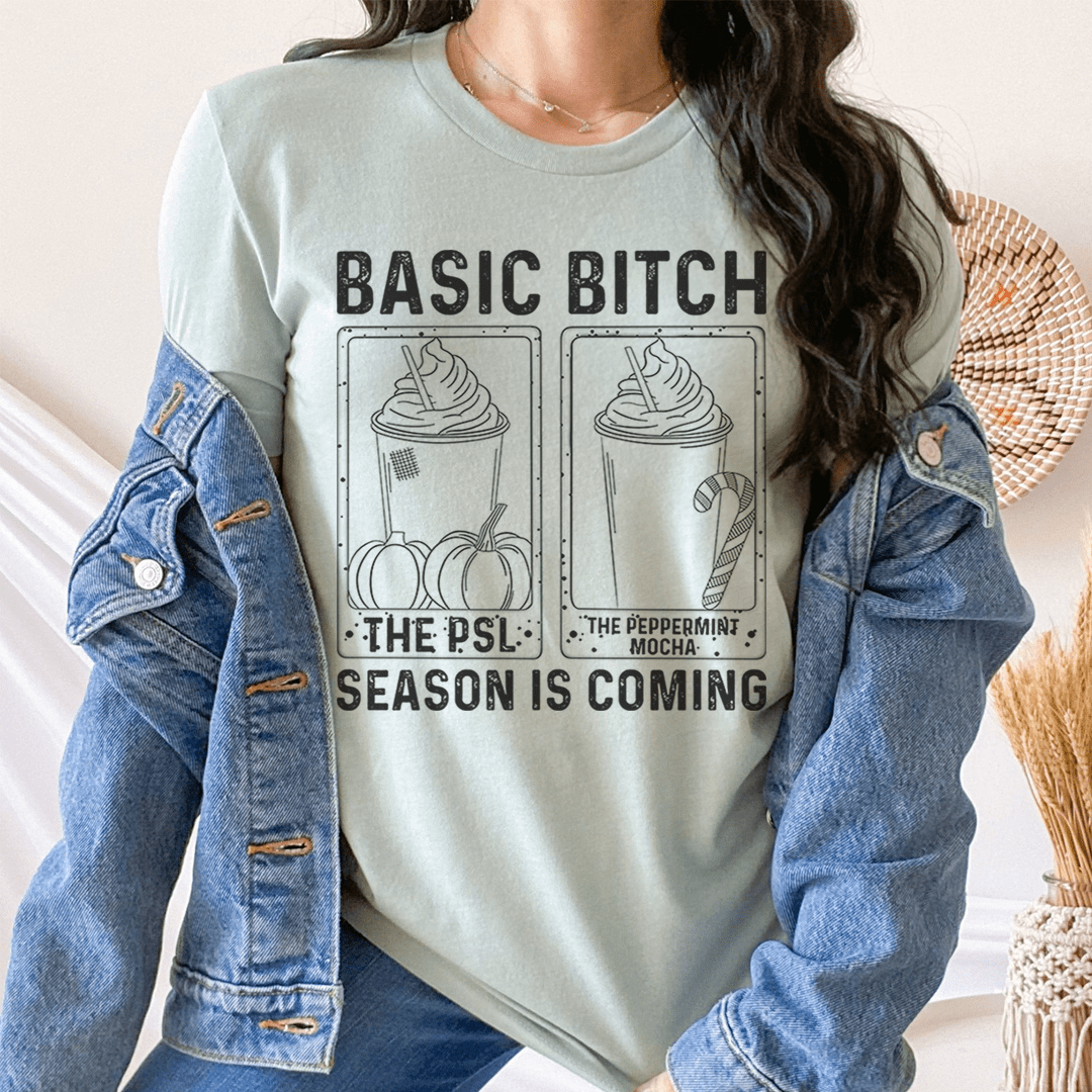 basic b season is coming tee