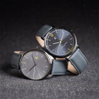 Pierre Cardin Men's Gray Leather & Stainless Steel Watch | Cba.4007-4