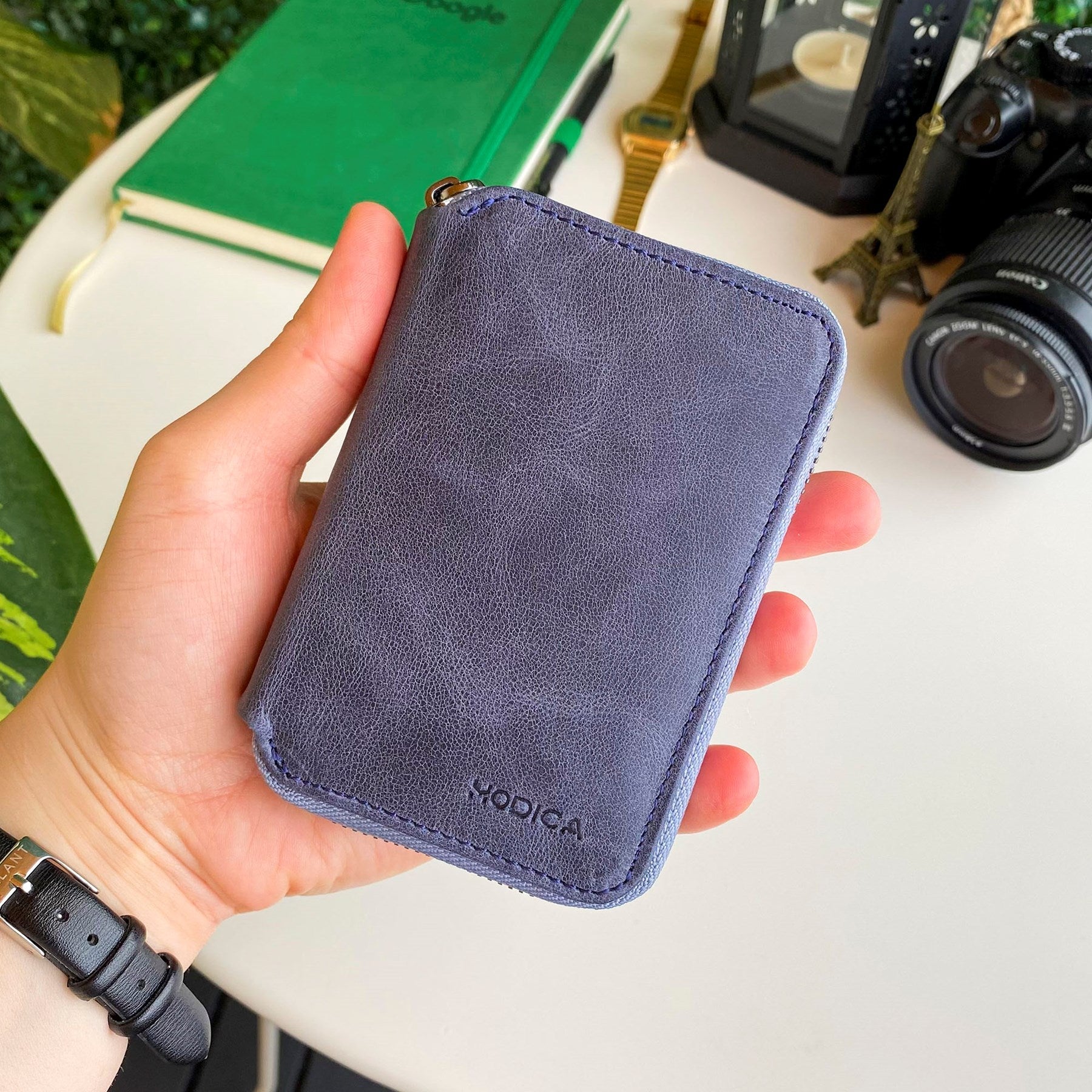 Porto - Genuine Leather Wallet with Zipper Feature-7