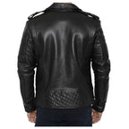 Men’s Motorcycle Fashion Leather Jacket-2