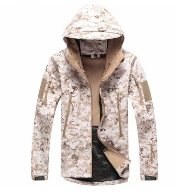Army Camouflage Airsoft Jacket Men Military Tactical Jacket Winter Waterproof Softshell Jacket Windbreaker Hunt Clothes-5
