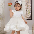 Daisy Pearls Formal Baby Dress-0